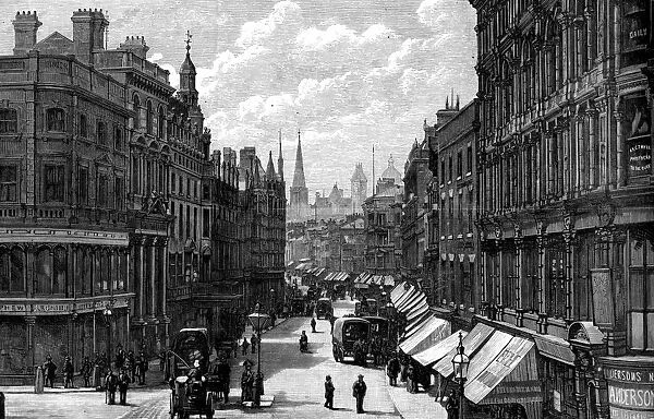 New Street, Birmingham, West Midlands, 1887