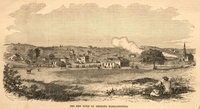 Framed Print : The New Town of Belmont, Massachusetts, 1859. Creator: Winslow Homer (American, 1836-1910) Framed Print : The New Town of Belmont, Massachusetts, 1859. Creator: Winslow Homer (American, 1836-1910)