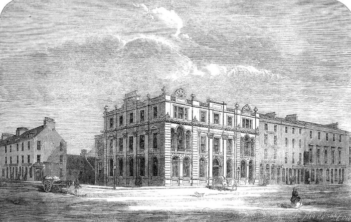 Framed Print : The new Town and County Bank, Aberdeen, 1862. Creator: R. Paterson Framed Print : The new Town and County Bank, Aberdeen, 1862. Creator: R. Paterson