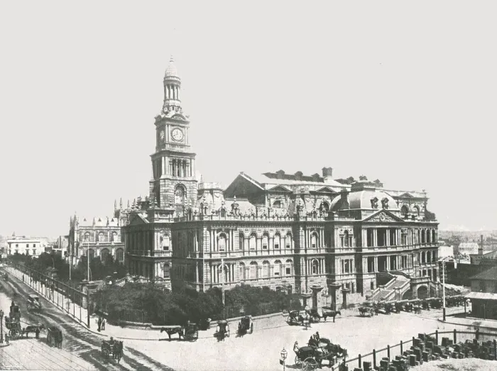 Framed Print : The New Town Hall, Sydney, Australia, 1895. Creator: York & Son Framed Print : The New Town Hall, Sydney, Australia, 1895. Creator: York & Son