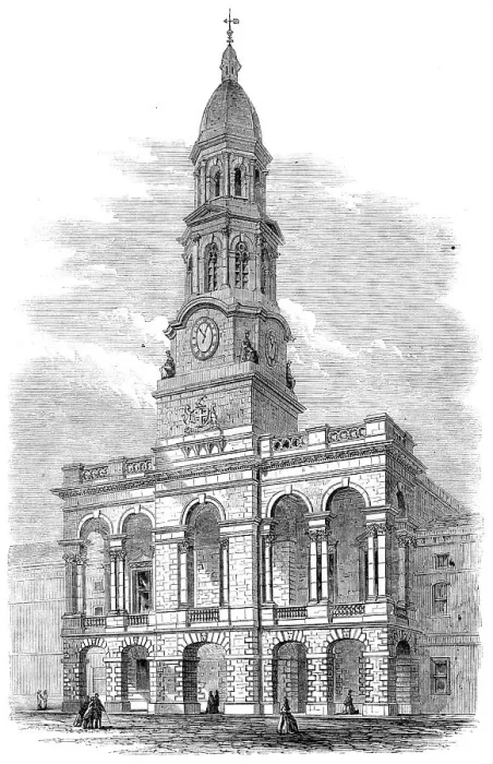 Framed Print : New townhall of Adelaide, South Australia, 1864. Creator: Unknown Framed Print : New townhall of Adelaide, South Australia, 1864. Creator: Unknown