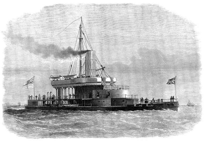 Framed Print : The new turret-ship Glatton, for harbour defence, 1871. Creator: Unknown Framed Print : The new turret-ship Glatton, for harbour defence, 1871. Creator: Unknown