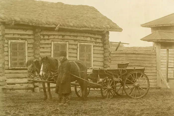 Framed Print : A New Type of Cart, 1909. Creator: Nikolai Georgievich Katanaev Framed Print : A New Type of Cart, 1909. Creator: Nikolai Georgievich Katanaev