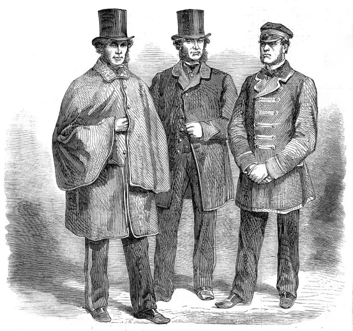 Framed Print : New uniform for the letter-carriers, mail-guards, and drivers, in the employ of the... 1860. Creator: Unknown Framed Print : New uniform for the letter-carriers, mail-guards, and drivers, in the employ of the... 1860. Creator: Unknown