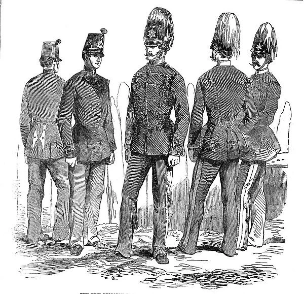 The new uniforms for the Light Infantry and Cavalry, 1854. Creator: Unknown