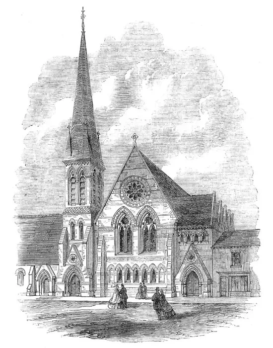 Framed Print : The new Wesleyan Chapel, at Aston Villa, Lozells, Birmingham, 1865. Creator: Unknown Framed Print : The new Wesleyan Chapel, at Aston Villa, Lozells, Birmingham, 1865. Creator: Unknown