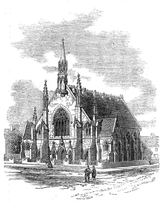 Framed Print : New Wesleyan Chapel, Beverley-road, Hull, 1862. Creator: Unknown Framed Print : New Wesleyan Chapel, Beverley-road, Hull, 1862. Creator: Unknown