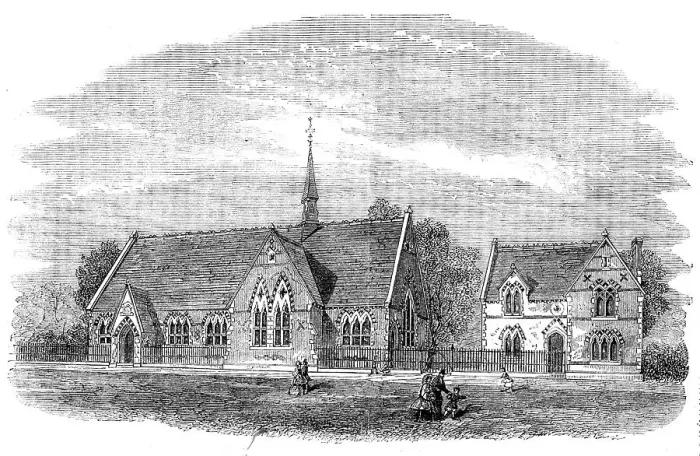 Framed Print : New Wesleyan schools at Blackburn, Lancashire, 1862. Creator: Unknown Framed Print : New Wesleyan schools at Blackburn, Lancashire, 1862. Creator: Unknown