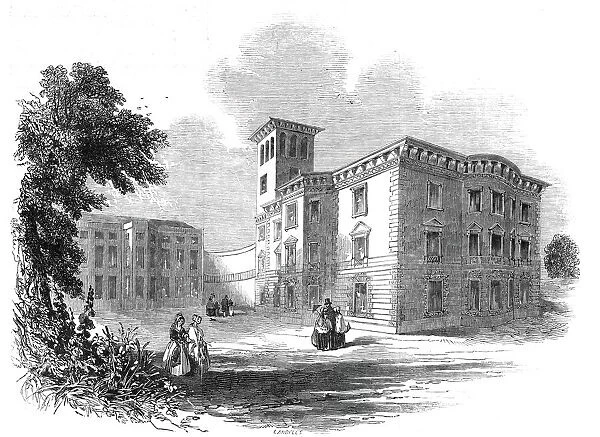 New wing of Osborne House, Isle of Wight, 1845. Creator: Ebenezer Landells