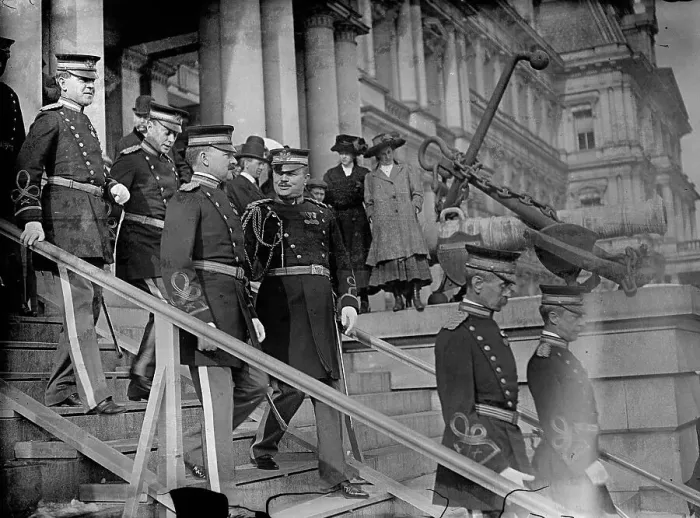 Framed Print : New Year's Reception At White House - Army officers General Edwards And Col. Sidney A. Cloman, 1910. Creator: Harris & Ewing. New Year's Reception At White House - Army officers General Edwards And Col. Sidney A. Cloman, 1910 Framed Print : New Year's Reception At White House - Army officers General Edwards And Col. Sidney A. Cloman, 1910. Creator: Harris & Ewing. New Year's Reception At White House - Army officers General Edwards And Col. Sidney A. Cloman, 1910