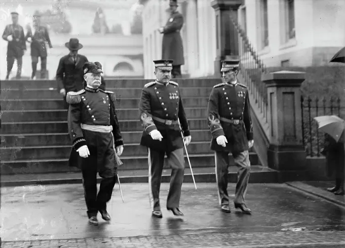 Framed Print : New Year's Reception At White House - Gen. George H. Torney; Col. Frank Mcintyre; Maj. Shelton, 1911 Creator: Harris & Ewing. New Year's Reception At White House - Gen. George H. Torney; Col. Frank Mcintyre; Maj Framed Print : New Year's Reception At White House - Gen. George H. Torney; Col. Frank Mcintyre; Maj. Shelton, 1911 Creator: Harris & Ewing. New Year's Reception At White House - Gen. George H. Torney; Col. Frank Mcintyre; Maj