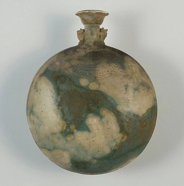New Year's Vessel (Pilgrim Bottle), Egypt, Late Period, Dynasty 26 (664-525 BCE)