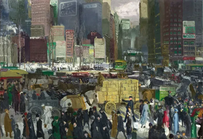 Framed Print : New York, 1911. Creator: George Wesley Bellows Framed Print : New York, 1911. Creator: George Wesley Bellows