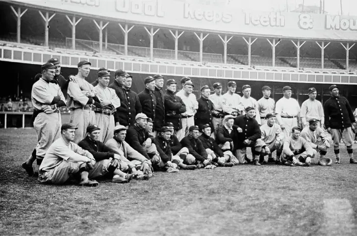 Framed Print : New York 1911 Giants team, New York, NL (baseball), 1911. Creator: Bain News Service Framed Print : New York 1911 Giants team, New York, NL (baseball), 1911. Creator: Bain News Service