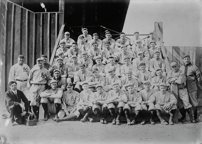 Framed Print : New York AL team photo (baseball)], 1916. Creator: Bain News Service