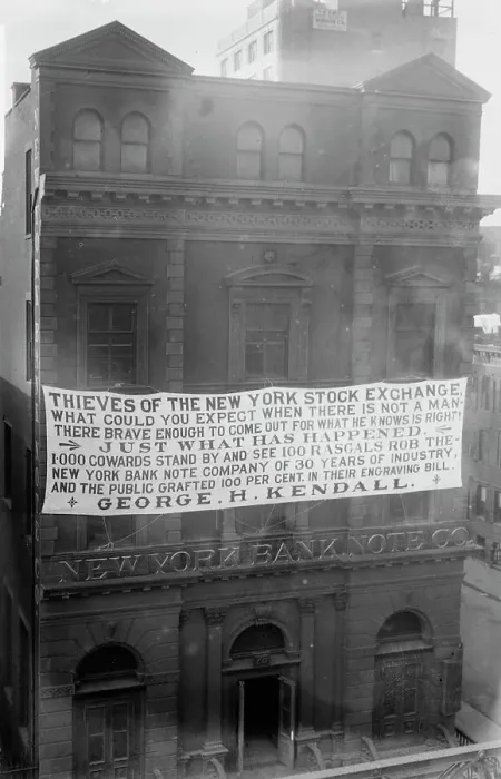Framed Print : New York Bank Note Co. notice, 1913. Creator: Bain News Service Framed Print : New York Bank Note Co. notice, 1913. Creator: Bain News Service