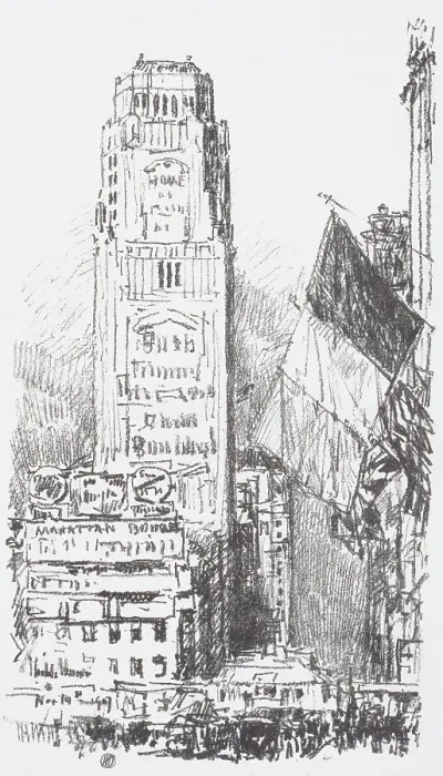 Framed Print : New York Bouquet, 1917. Creator: Frederick Childe Hassam Framed Print : New York Bouquet, 1917. Creator: Frederick Childe Hassam