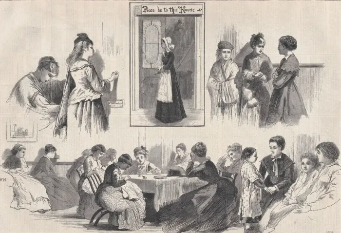 Framed Print : New York Charities - St. Barnabas House, 304 Mulberry Street (Harpers Weekly, V Framed Print : New York Charities - St. Barnabas House, 304 Mulberry Street (Harpers Weekly, V