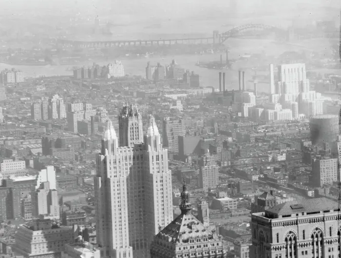 Framed Print : New York City views, between 1931 and 1938. Creator: Arnold Genthe Framed Print : New York City views, between 1931 and 1938. Creator: Arnold Genthe