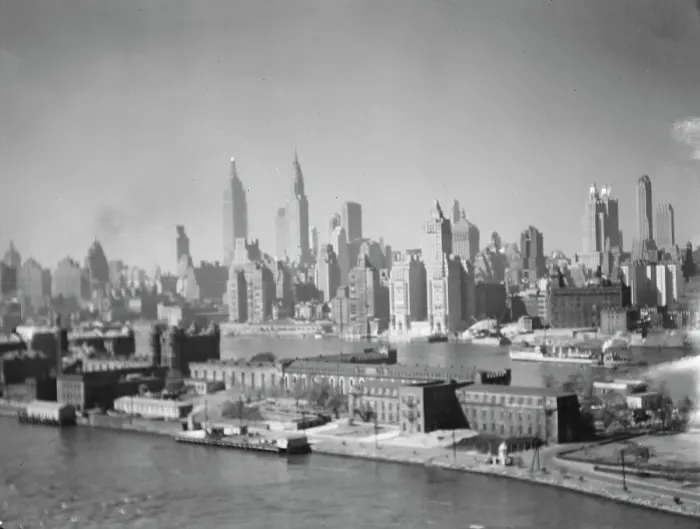 Framed Print : New York City views, between 1931 and 1938. Creator: Arnold Genthe Framed Print : New York City views, between 1931 and 1938. Creator: Arnold Genthe