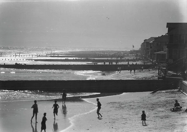 New York City views, Long Beach, 1927. Creator: Arnold Genthe
