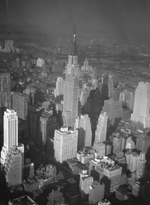 Framed Print : New York City views, skyline, between 1931 and 1938. Creator: Arnold Genthe Framed Print : New York City views, skyline, between 1931 and 1938. Creator: Arnold Genthe