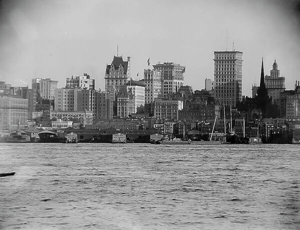 New York from North River, between 1899 and 1901. Creator: Unknown