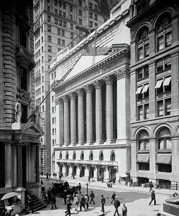 Framed Print : New York Stock Exchange, between 1900 and 1905. Creator: Unknown Framed Print : New York Stock Exchange, between 1900 and 1905. Creator: Unknown