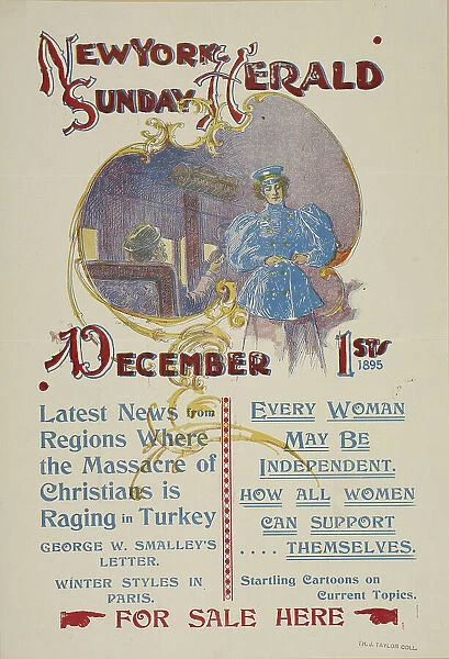 New York Sunday herald. December 1st 1895. c1895. Creator: Charles Hubbard Wright
