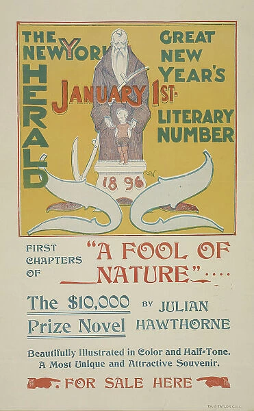 The New York Sunday herald. January 1st 1896. c1896. Creator: Charles Hubbard Wright
