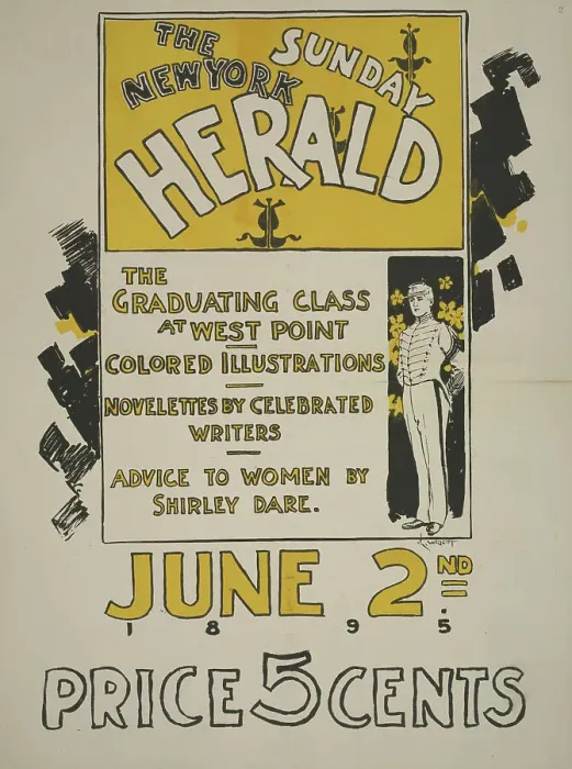 Framed Print : The New York Sunday herald. June 2nd 1895. c1895. Creator: Charles Hubbard Wright Framed Print : The New York Sunday herald. June 2nd 1895. c1895. Creator: Charles Hubbard Wright