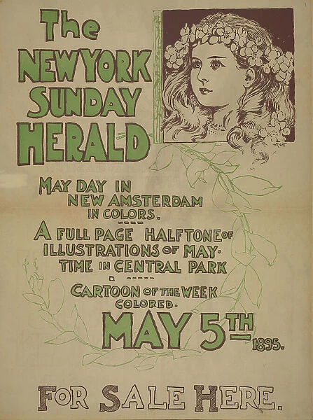 The New York Sunday herald. May day [..] May 5th 1895. c1895. Creator: Charles Hubbard Wright