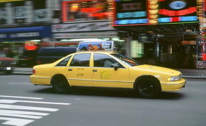 Framed Print : New York Yellow Taxi cab, 1994 Framed Print : New York Yellow Taxi cab, 1994