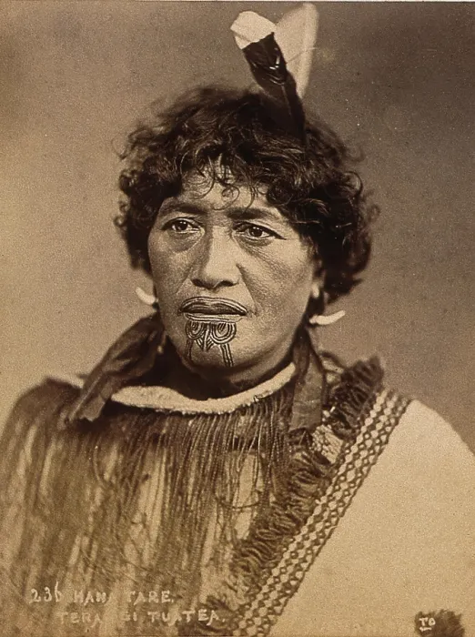 Framed Print : New Zealand: a Maori chief, 19th century. Creator: Pulman Photo Framed Print : New Zealand: a Maori chief, 19th century. Creator: Pulman Photo
