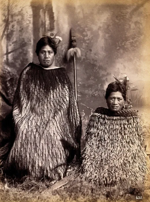 Framed Print : New Zealand: two Maori women, c1880s. Creator: Unknown Framed Print : New Zealand: two Maori women, c1880s. Creator: Unknown