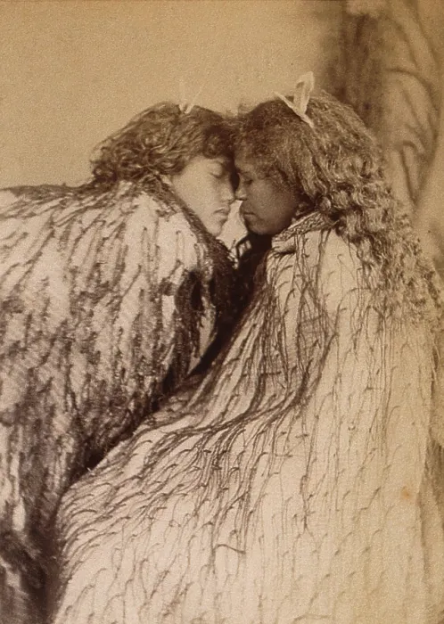 Framed Print : New Zealand: two Maori women, c1880s. Creator: Unknown Framed Print : New Zealand: two Maori women, c1880s. Creator: Unknown