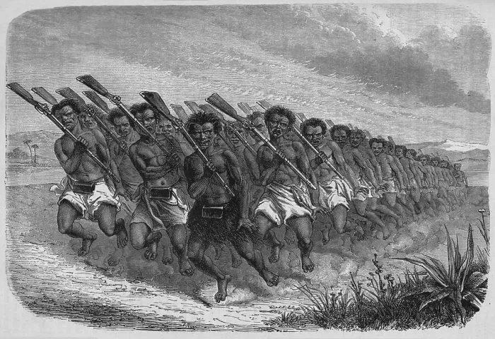 Framed Print : New Zealand War-Dance, c1880 Framed Print : New Zealand War-Dance, c1880