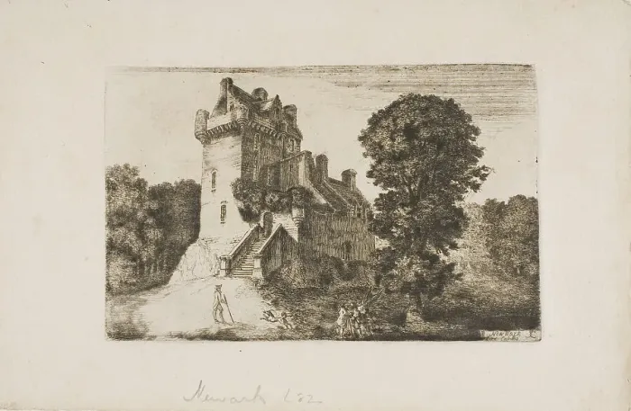 Framed Print : Newark Castle, n.d. Creator: John Clerk Framed Print : Newark Castle, n.d. Creator: John Clerk