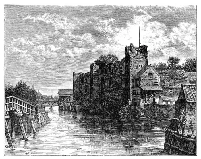 Framed Print : Newark Castle and the River Trent, Newark-on-Trent, Nottinghamshire, 1900 Framed Print : Newark Castle and the River Trent, Newark-on-Trent, Nottinghamshire, 1900