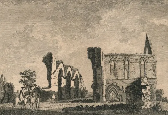 Framed Print : Newark Priory, Surrey, England, 1716 Framed Print : Newark Priory, Surrey, England, 1716