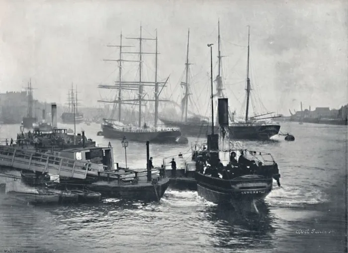 Framed Print : Newcastle-On-Tyne - View on the Tyne, 1895 Framed Print : Newcastle-On-Tyne - View on the Tyne, 1895