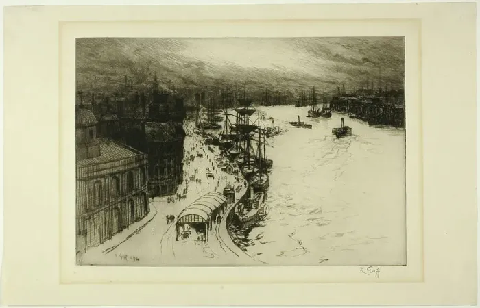Framed Print : Newcastle on the Tyne, 1894. Creator: Robert Charles Goff Framed Print : Newcastle on the Tyne, 1894. Creator: Robert Charles Goff