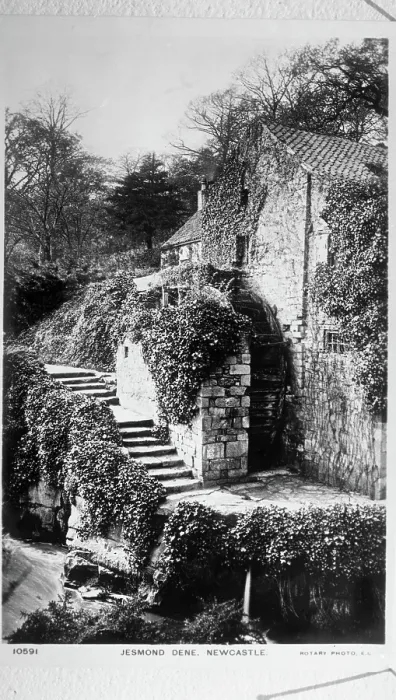 Framed Print : Newcastle Upon Tyne, Jesmond Dene, The Water Mill c1887. Creator: Unknown Framed Print : Newcastle Upon Tyne, Jesmond Dene, The Water Mill c1887. Creator: Unknown