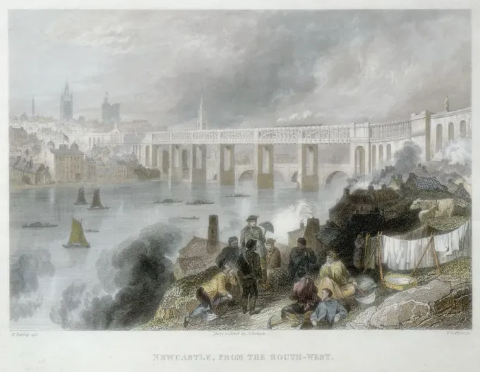 Framed Print : Newcastle-upon-Tyne from the south-west, c1850. Artist: Thomas Abiel Prior Framed Print : Newcastle-upon-Tyne from the south-west, c1850. Artist: Thomas Abiel Prior