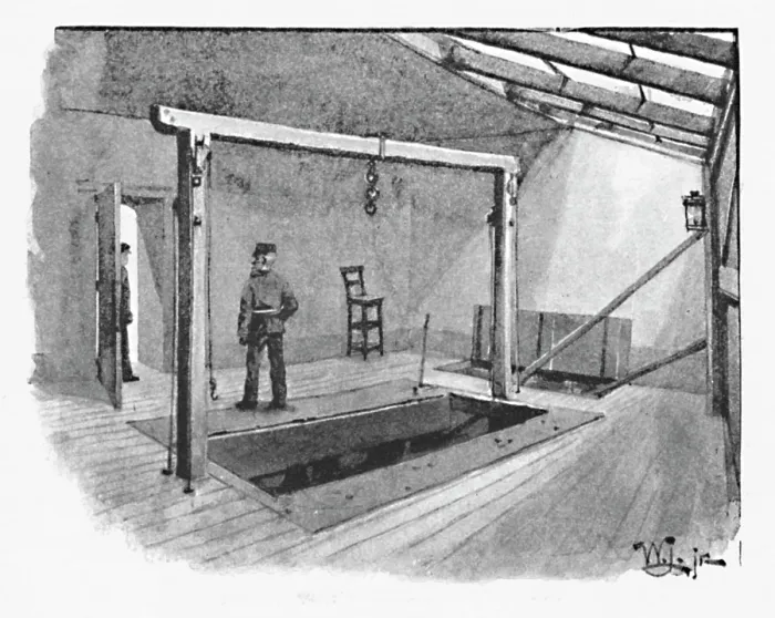 Framed Print : Newgate - The Gallows, 1891. Creator: William Luker. Newgate - The Gallows, 1891. Creator: William Luker Framed Print : Newgate - The Gallows, 1891. Creator: William Luker. Newgate - The Gallows, 1891. Creator: William Luker