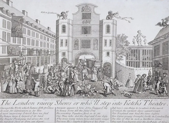 Framed Print : Newgate, London, c1750 Framed Print : Newgate, London, c1750