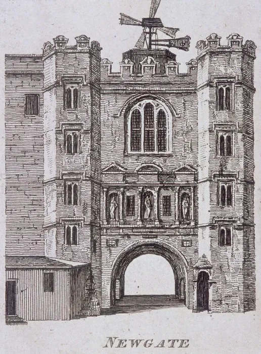 Framed Print : Newgate, London, c1760 Framed Print : Newgate, London, c1760
