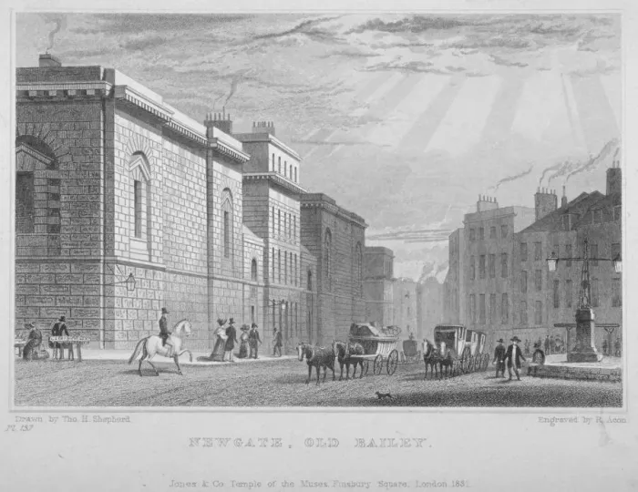 Framed Print : Newgate Prison, Old Bailey, City of London, 1831. Artist: R Acon Framed Print : Newgate Prison, Old Bailey, City of London, 1831. Artist: R Acon
