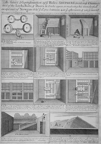 Newgate Prison, Old Bailey, City of London, 1724