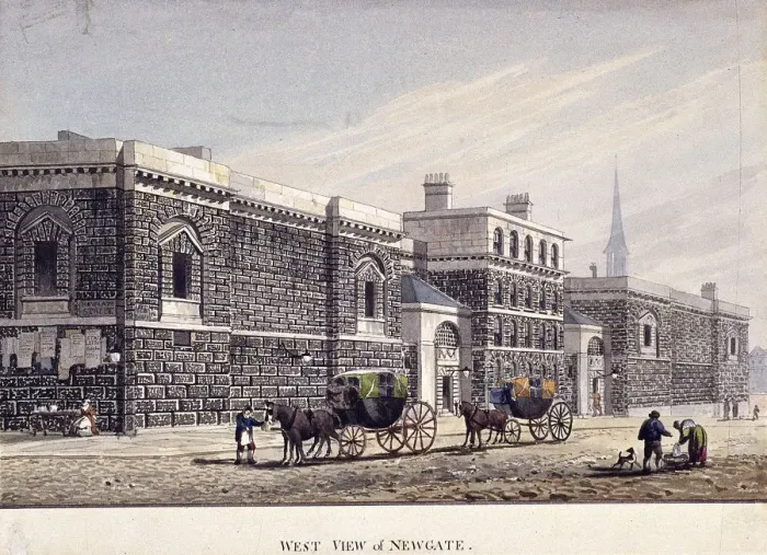 Framed Print : Newgate Prison, Old Bailey, London, c1815. Artist: George Shepherd Framed Print : Newgate Prison, Old Bailey, London, c1815. Artist: George Shepherd